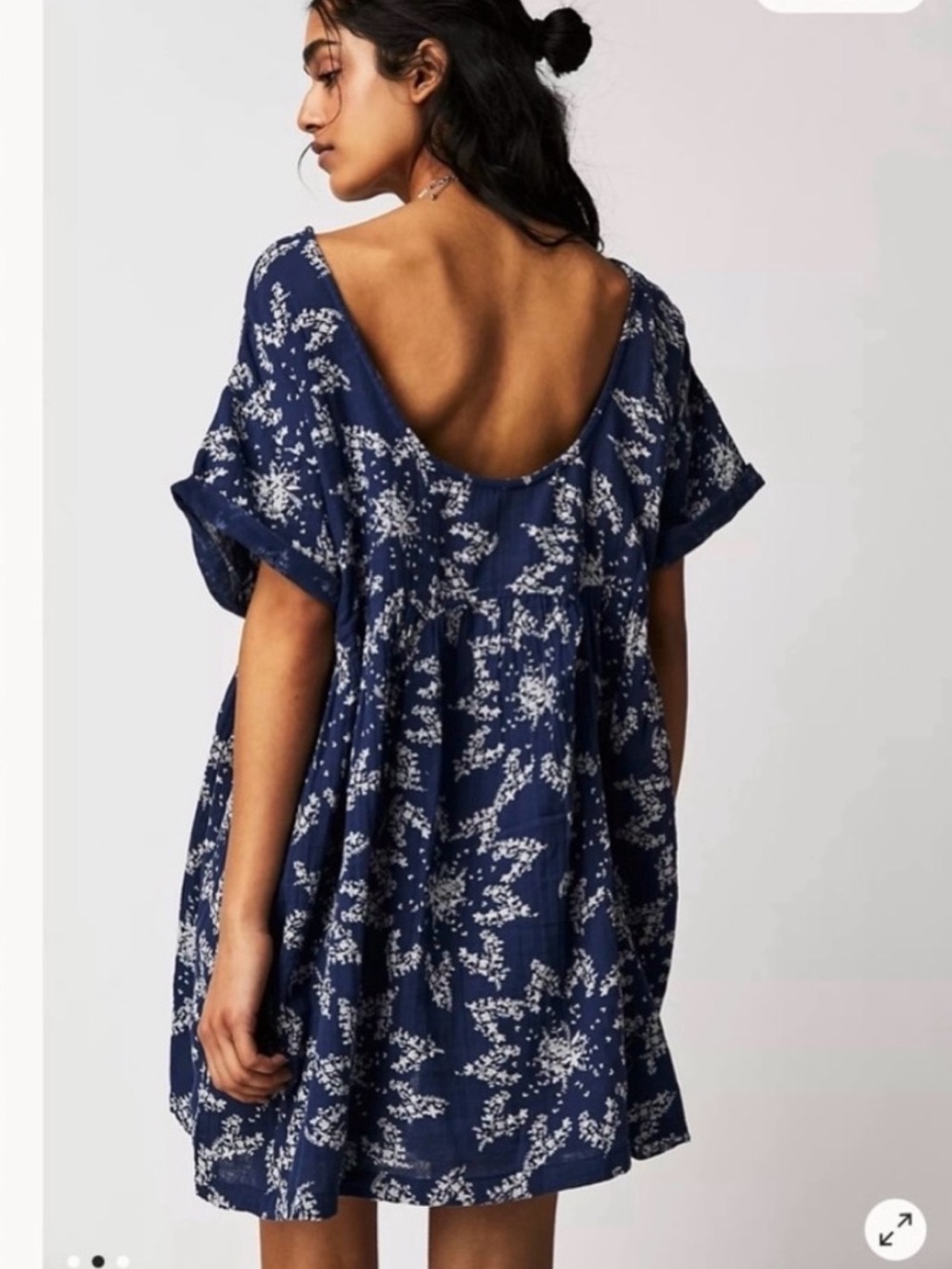 Free People Belezza Printed Babydoll Dress
